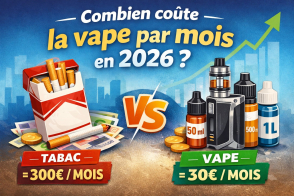 Combien coûte réellement la vape par mois en 2026 ?