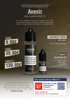 E-liquide Avenir – Article 23 : Ce qui attend vraiment les vapoteurs en 2026